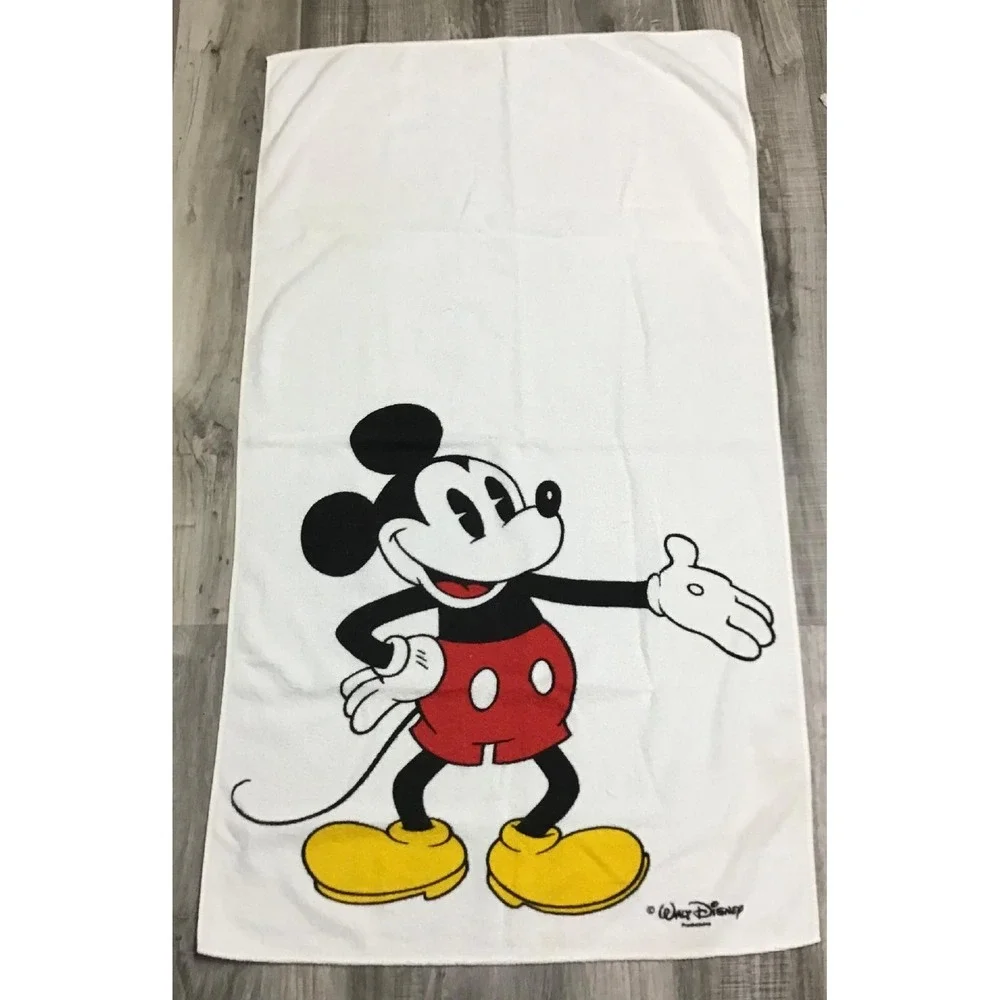 Vintage Disney Beach Towel Lot Mickey Mouse Donald Duck Retro Nostalgia Pool